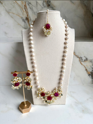 Amrita Ruby  Mala Set