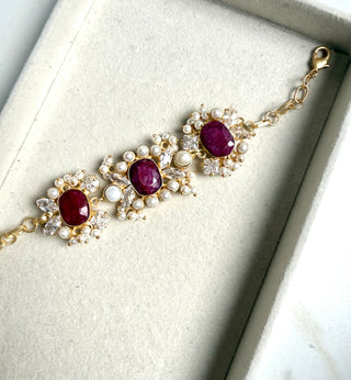 Ruby Crystal Bracelet