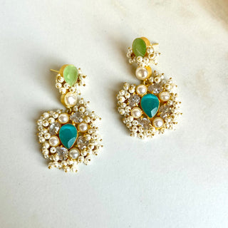 Bazgha Blue Earrings