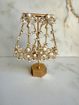 Meher Jaal Quartz Earrings