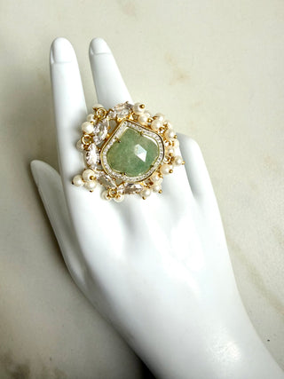 Mint Crystal Ring