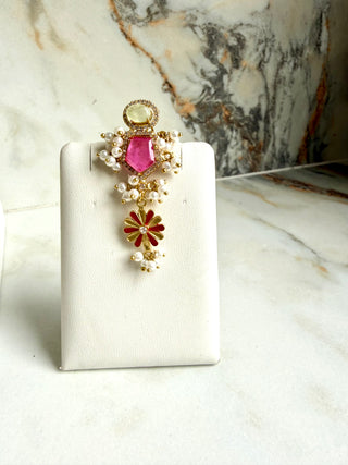 Gulnaar Hot Pink Choker Set