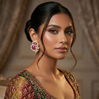 Vanya Pink Statement Studs