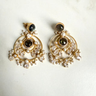 Black Bloom Earrings