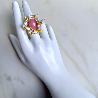Pink Crystal Ring