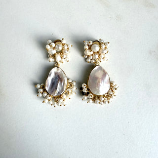 Rozy Pearl  Earrings