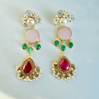 Hot Pink Drop Earrings