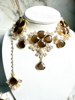 Maya Brown Statement Set