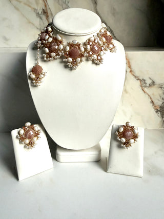 Aab-e-Noor Moonstone Set
