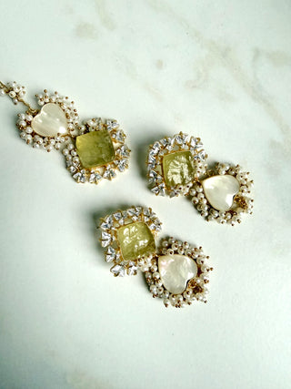 Lime Pearl Tika Set
