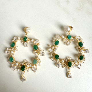 Emerald Crystal Chandbalis