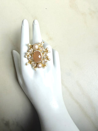Soft Quartz Crystal Ring