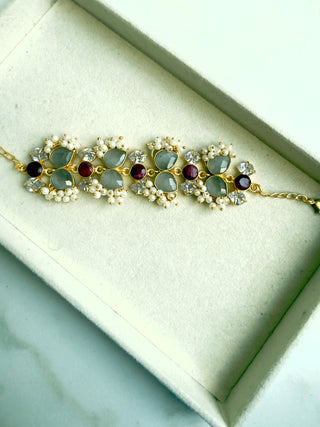 Ruby & Grey Bracelt