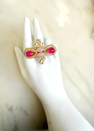 Pink Crystal Ring