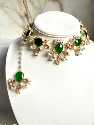 Crimson Emerald Green Set