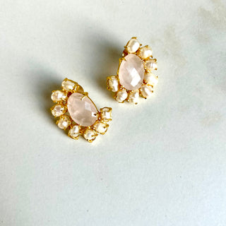 Lubna Quartz Studs