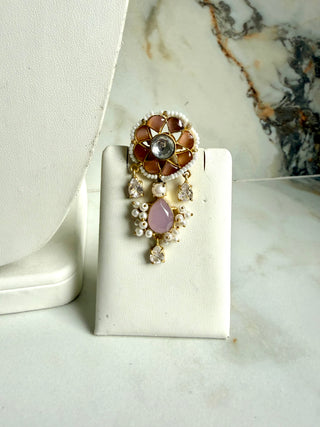 Lilac Meher Kundan Set