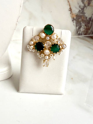 Poojah Luxury Emerald Green Set