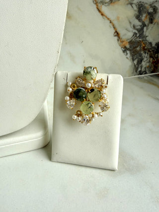 Prehnite Bridal Set