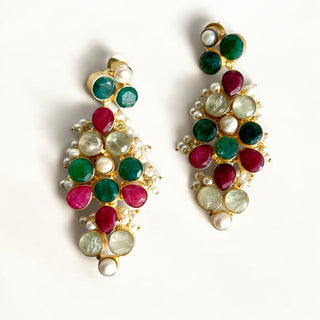 Neela Sitara Long Drop Earrings