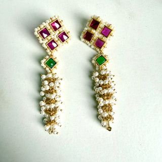 Neel Tara Pearl Cascade Earrings