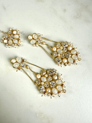 Mahira Pearl Tika Crystal Set