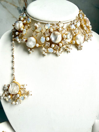 Mahira Pearl Choker Set