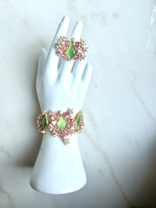 Royale Green Ring & Bracelet Set