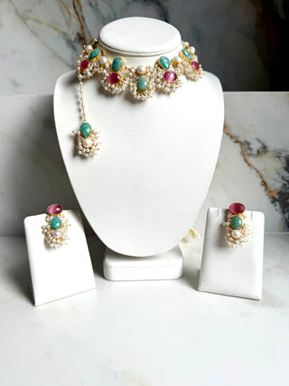 Amzonite & Pink Set