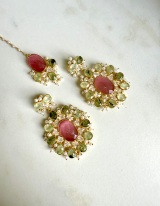 Anushka Pink Tika Set