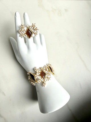 Smoky Quartz Bracelet  Set