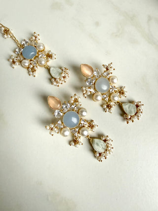 Peach Opal Druzy Tika Set