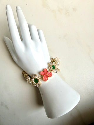 Orange Butterfly Bracelet