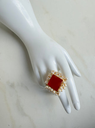 Orange Diamond Ring