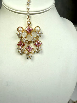 Mehrunisa  Pink Tikka Set
