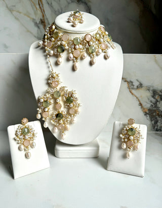 Noor-e-Bahar Quartz Bridal Jaal Set