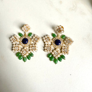Zaria Green Floral Drops