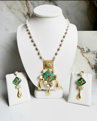 Filagree Polki Mala Set