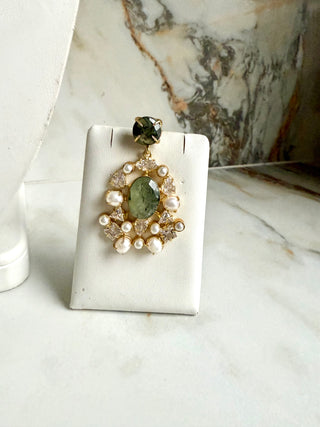 Royal Prehnite Choker Set