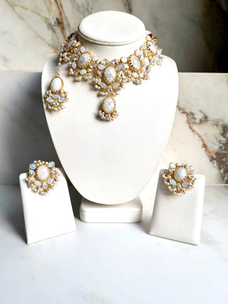 Celine Bloom White Selenite Set