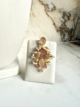 Rani Gulab Moonstone & Pink Choker