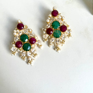 Rajkumari Ruby Earrings