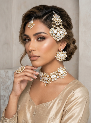 Selenite Bridal Set