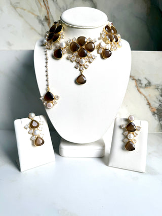 Maya Brown Statement Set
