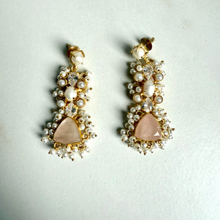 Quartz Drop Earrings