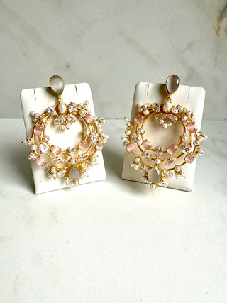 Gulab Chand Pearl Halo Earrings