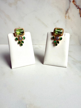 Amara Green Earrings
