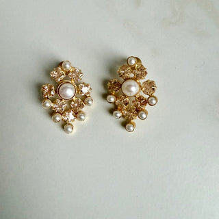 Lavanya Chanpagne Crystal Studs