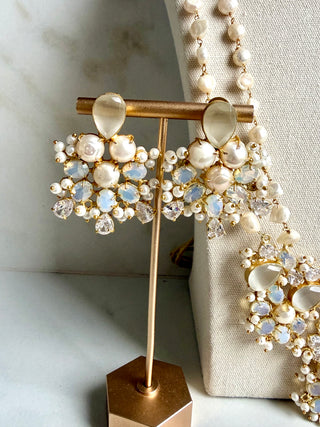 Selenite Statement Mala Set