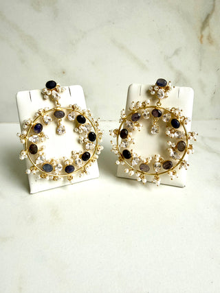 Ivy Purple Circle Chandbalis